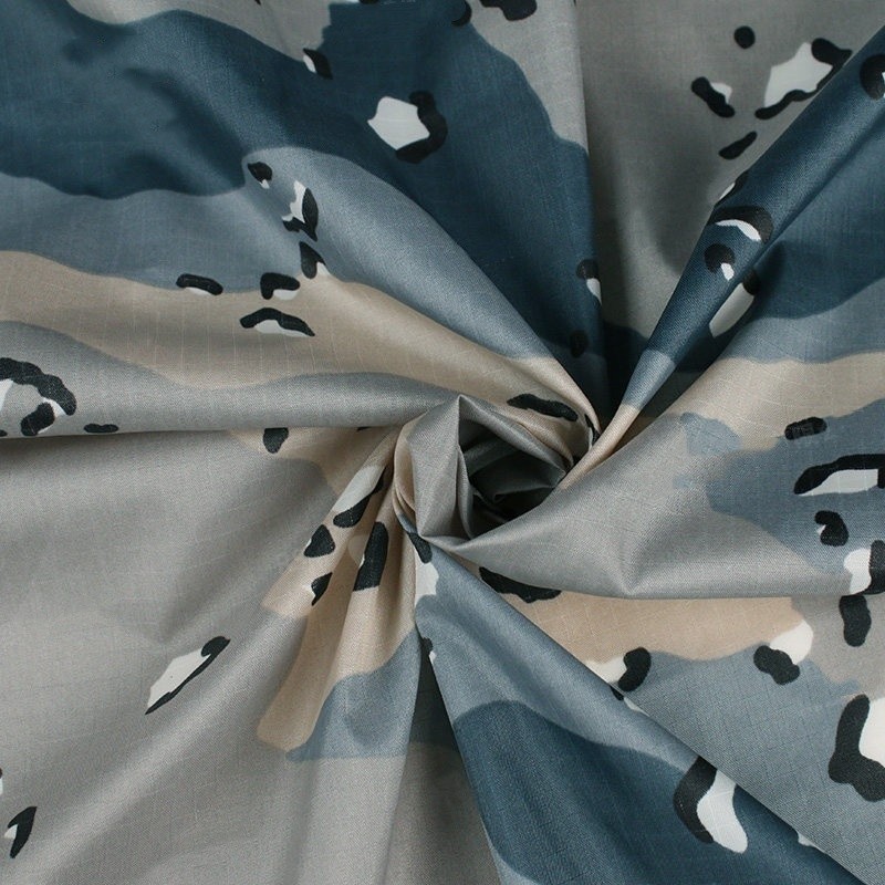 1M 210T Nylon Taffeta Six-colour Chocolate Camouflage Plaid Fabric for DIY Tents