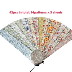 2.5 Inch Jelly Roll Fabric Strips Assorted Bundle,100% Cotton Precut Floral F…