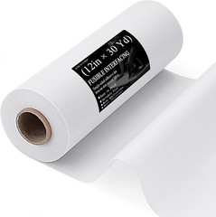 Light Weight 12″X 30 Yards Fusible Interfacing for Sewing,Iron-On Non-Woven