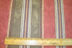 5.66 yds Cotton blend Fabric wide stripe Brick Red Quilt Craft 46″w x 204″ BTP
