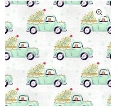 The Pioneer Woman Charlie Truck Fleece Fabric 2 yards for Blanket Throw NEW