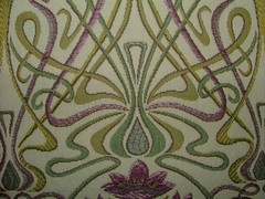 Art Nouveau Jacquard Fabric 1.9 Metres Tiffany Mulberry Curtain Upholstery