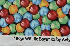 By 1/2 Yd, Red Gold Blue Green Marbles Quilt Cotton/Avlyn/Boys will be Boys,6466