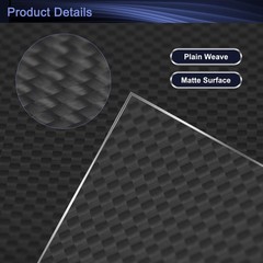 3K Carbon Fiber Plate Panel Sheets, 300 x 300 x 3mm Carbon Fiber Board Plate …