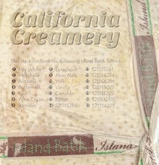Island Batik 10″ Stacker CALIFORNIA CREAMERY 42 Precut Quilt Squares Rare OOP