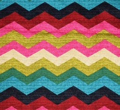 Waverly Panama Wave Cotton Fabric Desert Flower Chevron ZigZag 44×56″ Upholstery