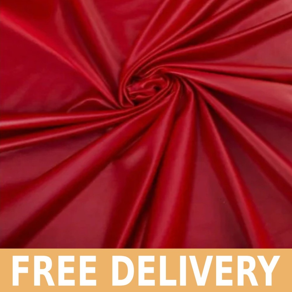 Red Faux Leather Fabric – 56″ Wide, style#334-6ZA – Free Shipping!