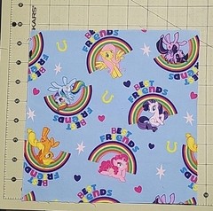37 Precut My Little Pony Quilt Squares 8.5 X 8.5 Mixed Characters and Colors New
