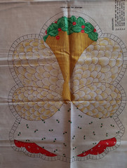 1986 Vtg Spring Mills Cut & Sew Fabric Panel 7568 Christmas Angel Pillow, Uncut