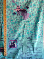HANNAH MONTANA SECRET POP STAR PILLOW TO MAKE 100% COTTON FABRIC PANEL 36X44