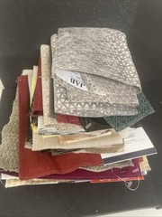 Fabric Samples Square Jab, Kufri, Carlucci Lot of 70 PC Multi Color Design