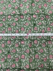 COTSILER Hand Block Print Fabric 100% Cotton 42 Inch 3 Yard Design1