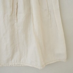 homspun Linen-Cotton Tuck Skirt Size S (sk33-2512-424)