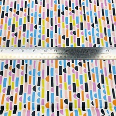 1 Yard Abstract Collage Stripe Bright 209192 Ampersand Design Paintbrush Studio