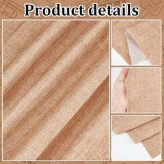 OLYCRAFT 19.7×57.5 Inch Beige Speaker Grill Cloth Linen Speaker Fabric | Dustpro