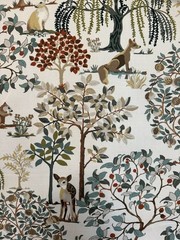 Enchanted Forest Eucalyptus Forest Animals Print Swavelle Mill Creek Fabric