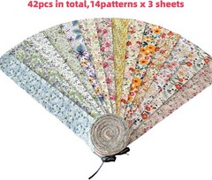 Zooelay 2.5 Inch Jelly Roll Fabric Strips Assorted Bundle,100% Cotton Precut …