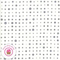 Moda MODERN BACKGROUND MORE PAPER 1673 13 White Gray Dots ZEN CHIC Quilt Fabric