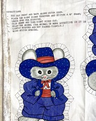 VINTAGE SPRING MILLS MOUSE PATTERN FABRIC 7570