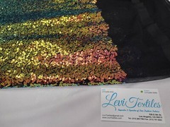 Iridescent Lavender Glitz Sequins Fabric / 3mm Sequin on Poly Mesh BTY