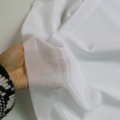 1Yard*140cm Natural silk/cotton fabric pure white silk material for dress lining