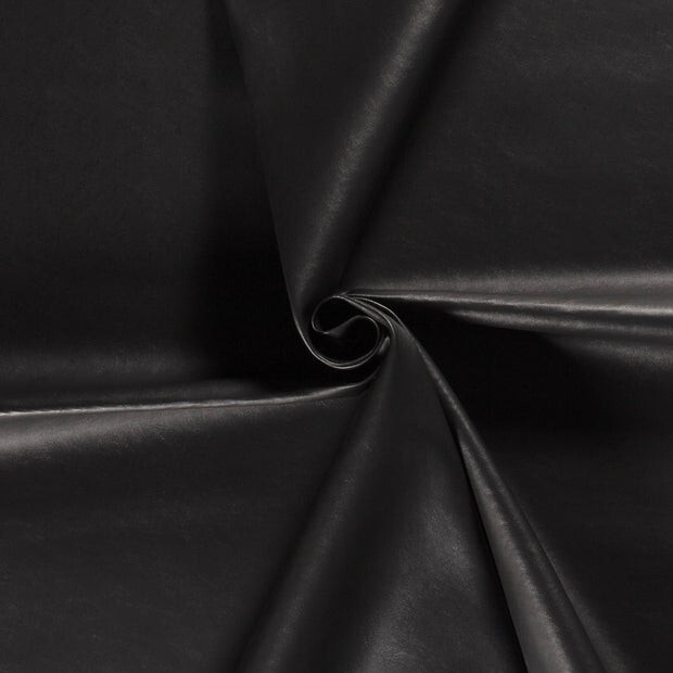 1m x 1.35m Faux Leather Stretch Smooth Gloss Black