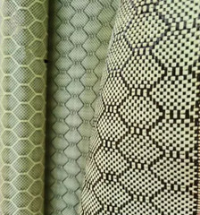 3K Hexagonal Jacquard Weave Yellow Aramid Carbon Fiber mixed fabric cloth 100*50